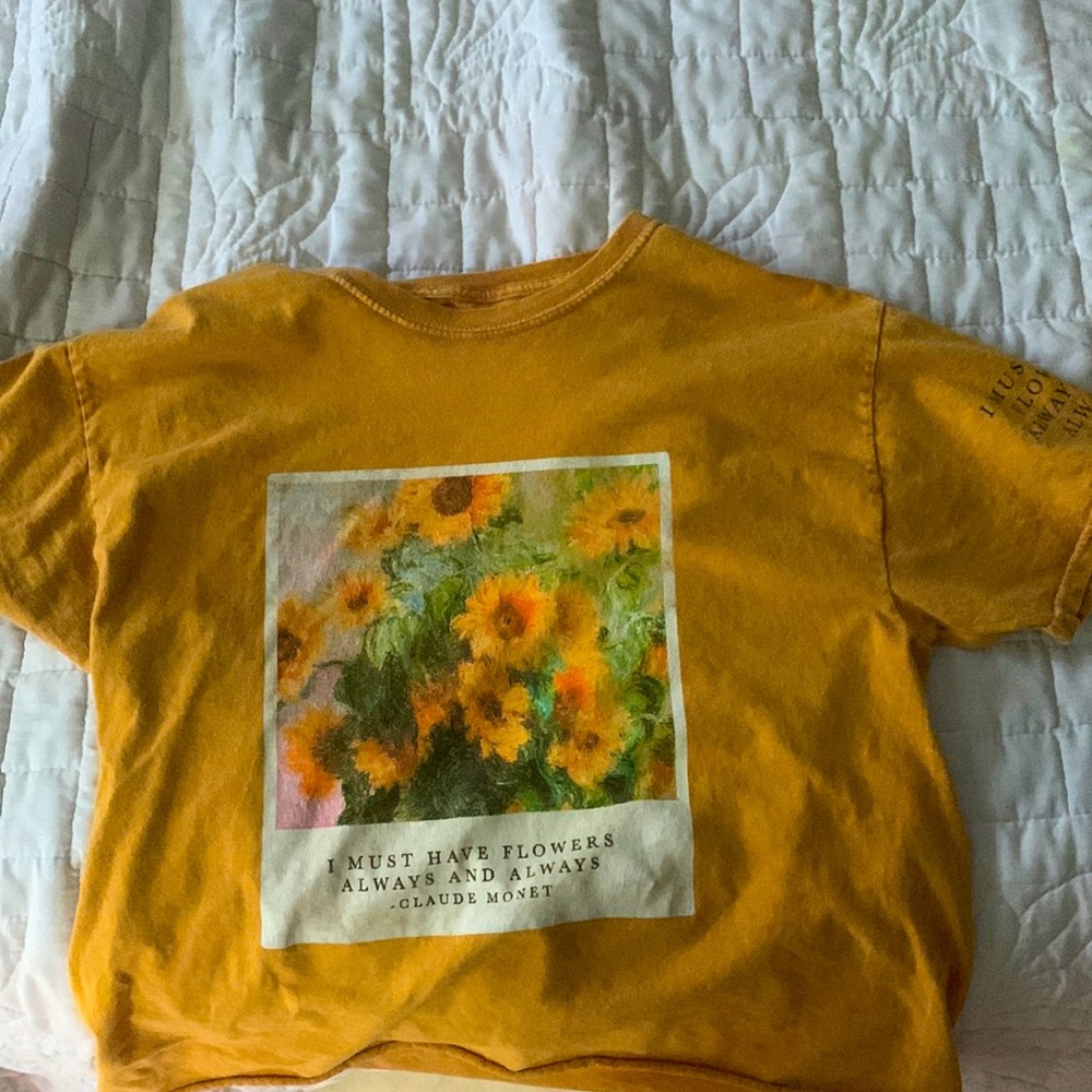 yellow floral fifth sun shirt from target